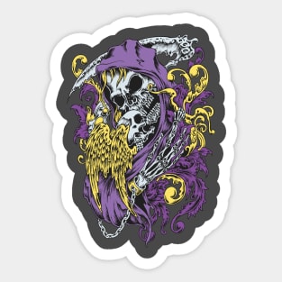 Skull Death Supreme Sticker